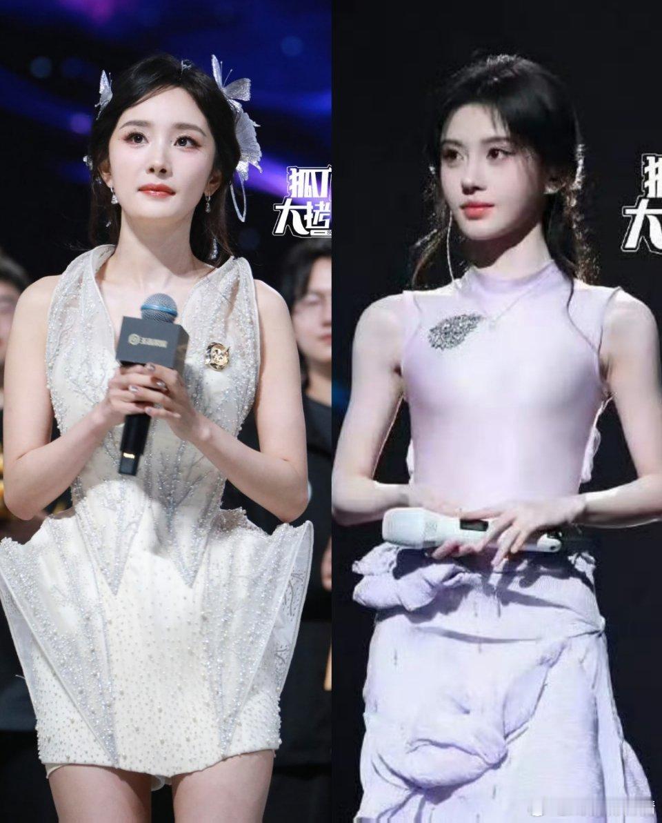 杨幂和鞠婧祎最新生图来了，五官好完美[好爱哦] ​​​