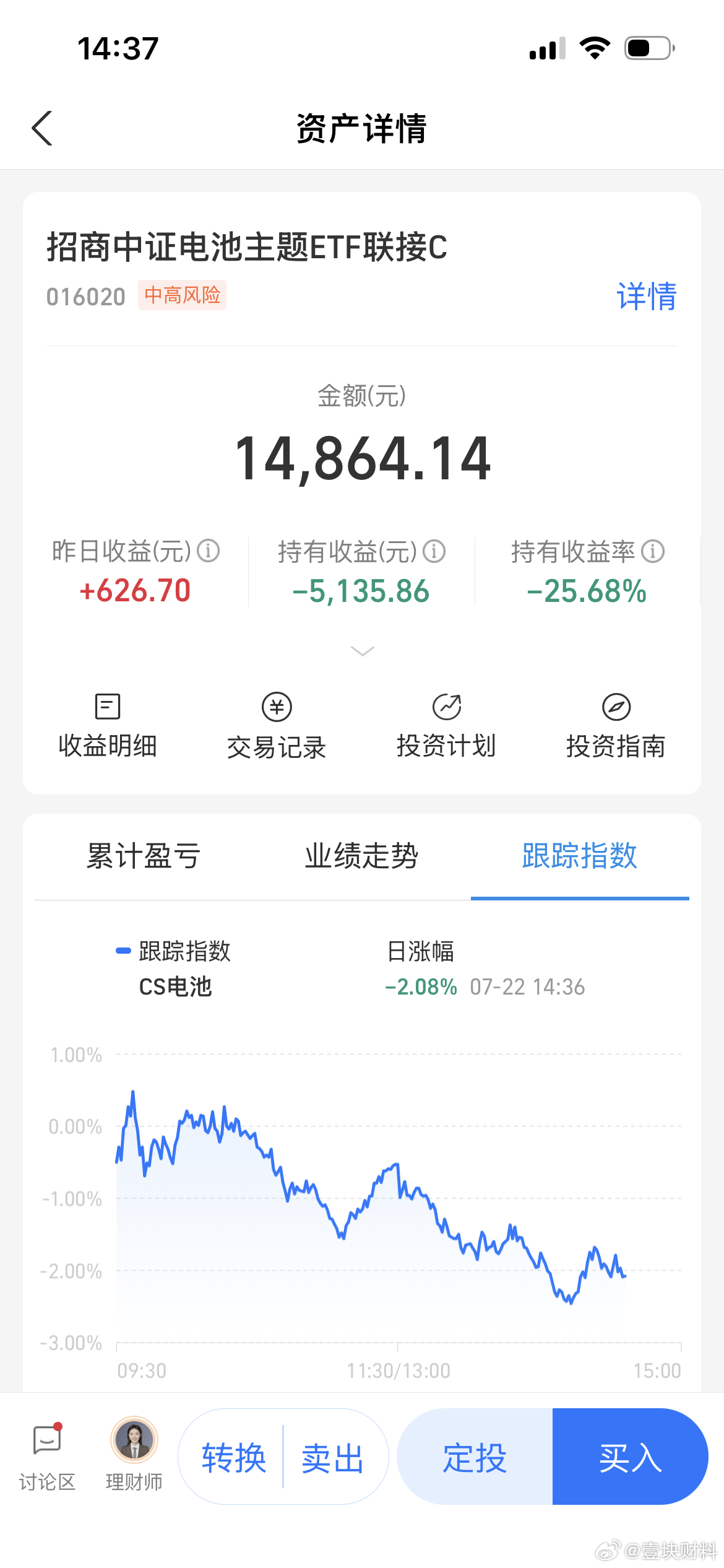 听粉丝的，招商电池转招商移动互联网 
