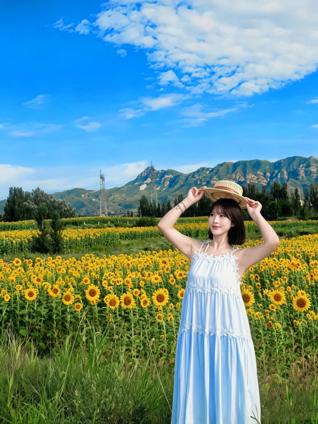 北京出发1h，闯入梵高的向日葵🌻花海~~