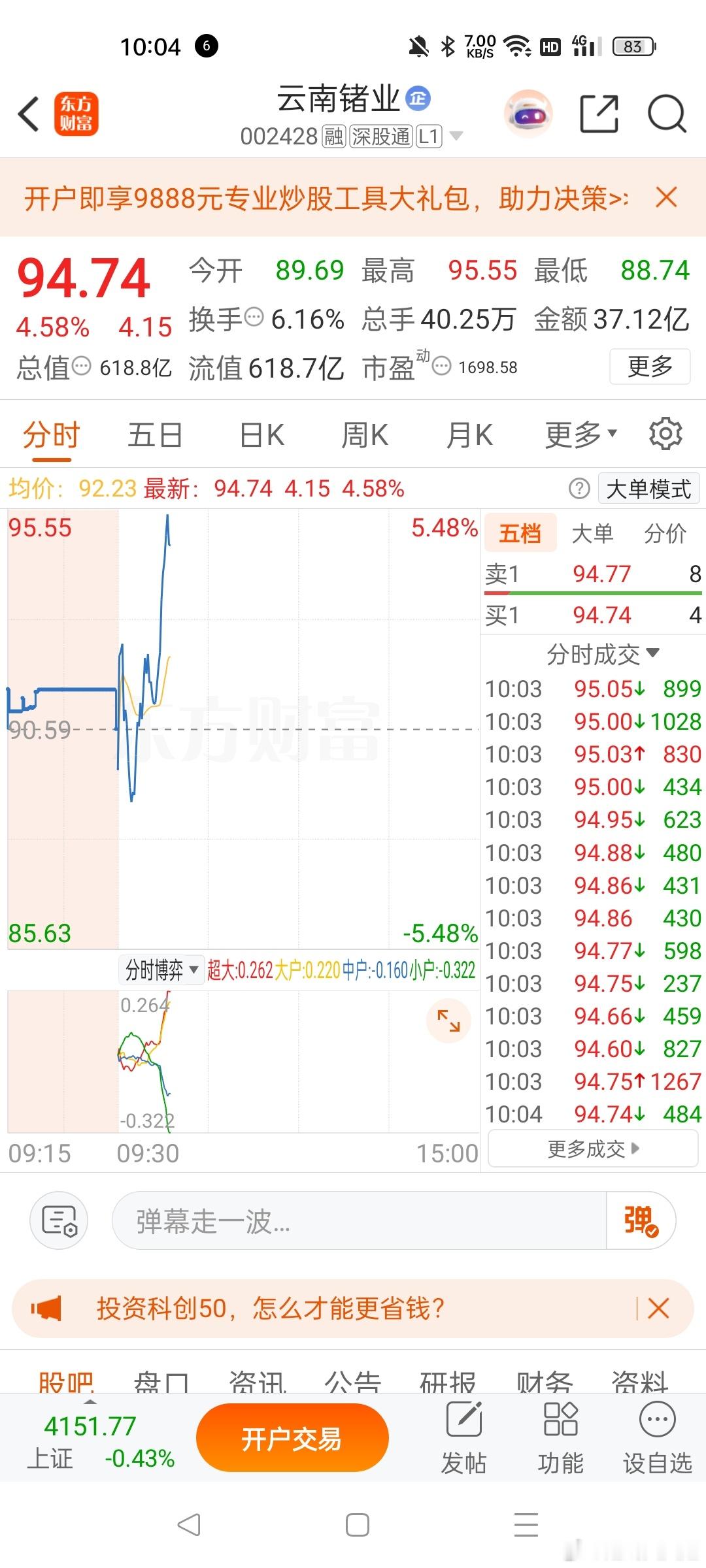 云南储业还在的联系天天姐，我看要不要做下T 