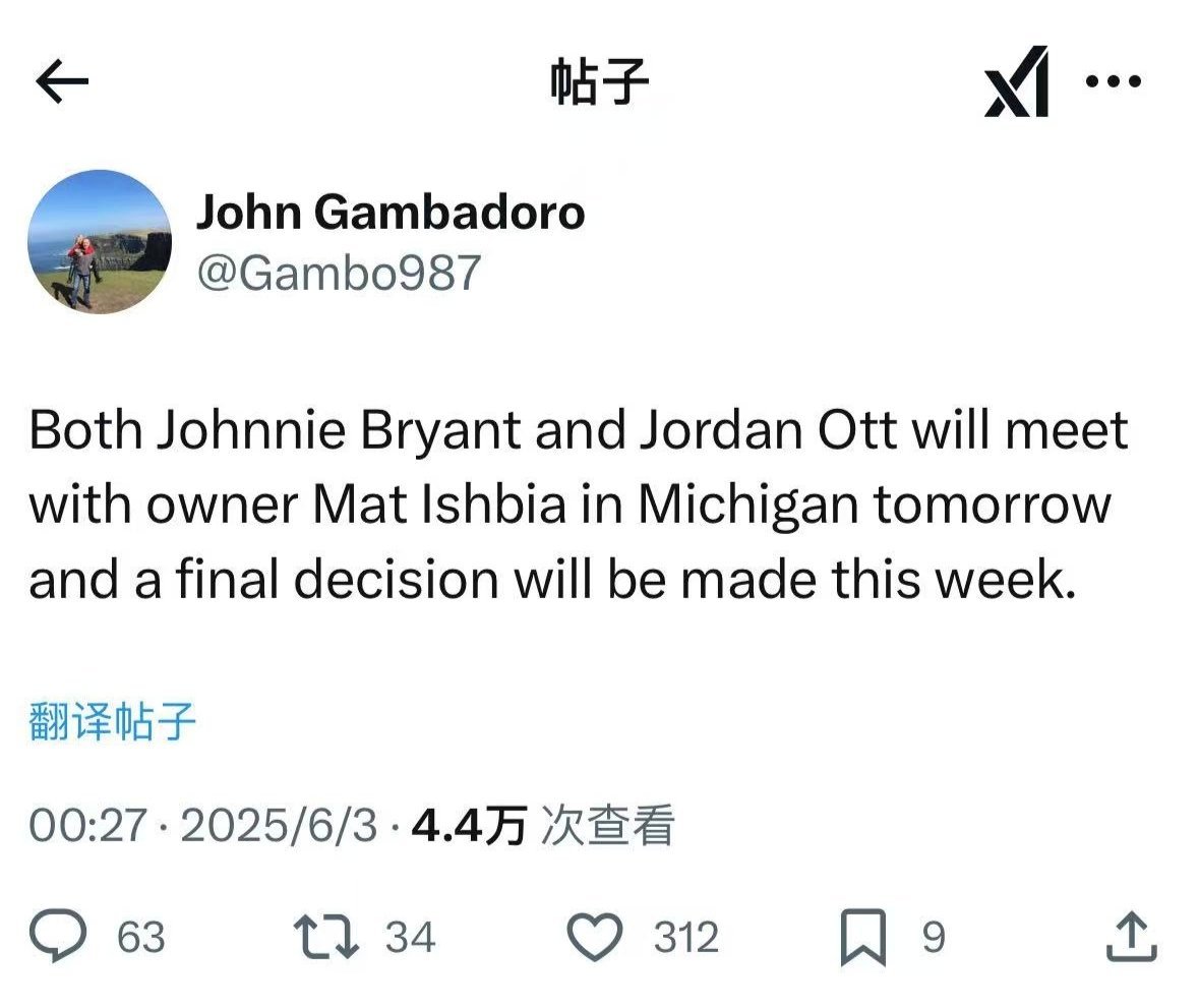 John Gambadoro在今天早些时候的发言合集：1、两位主教练候选人约翰尼