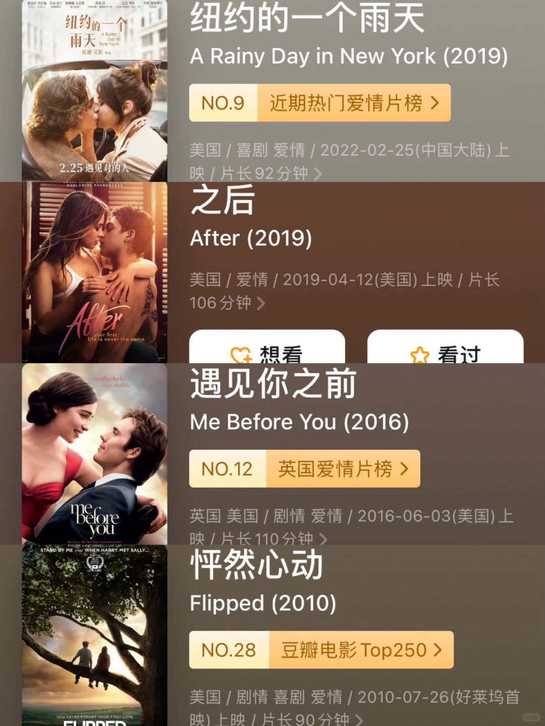 12部美到窒息的齁甜爱情电影♥️看完想恋爱