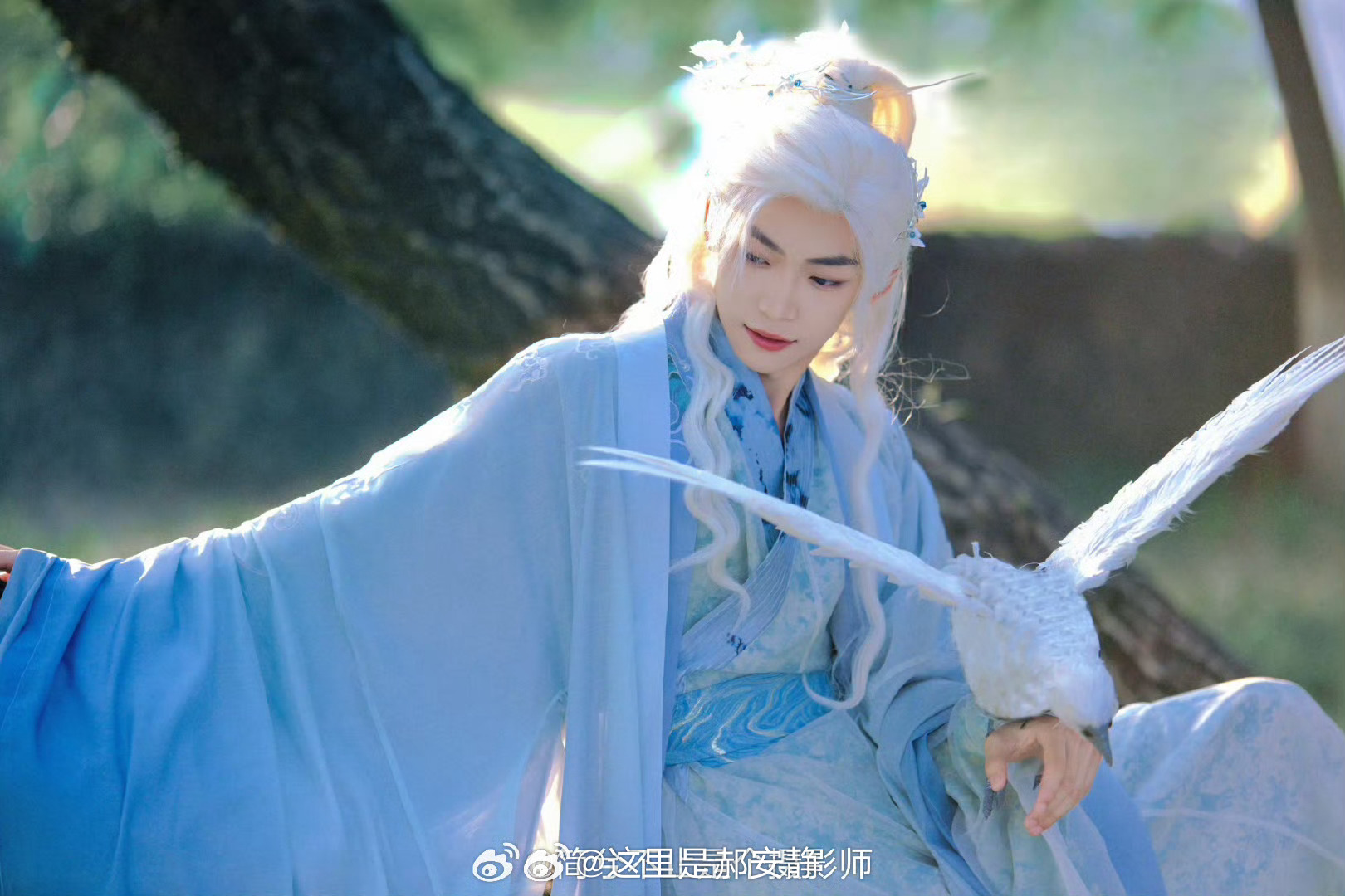 我给梓渝拍的古装白发小仙君认真的？ ​​​