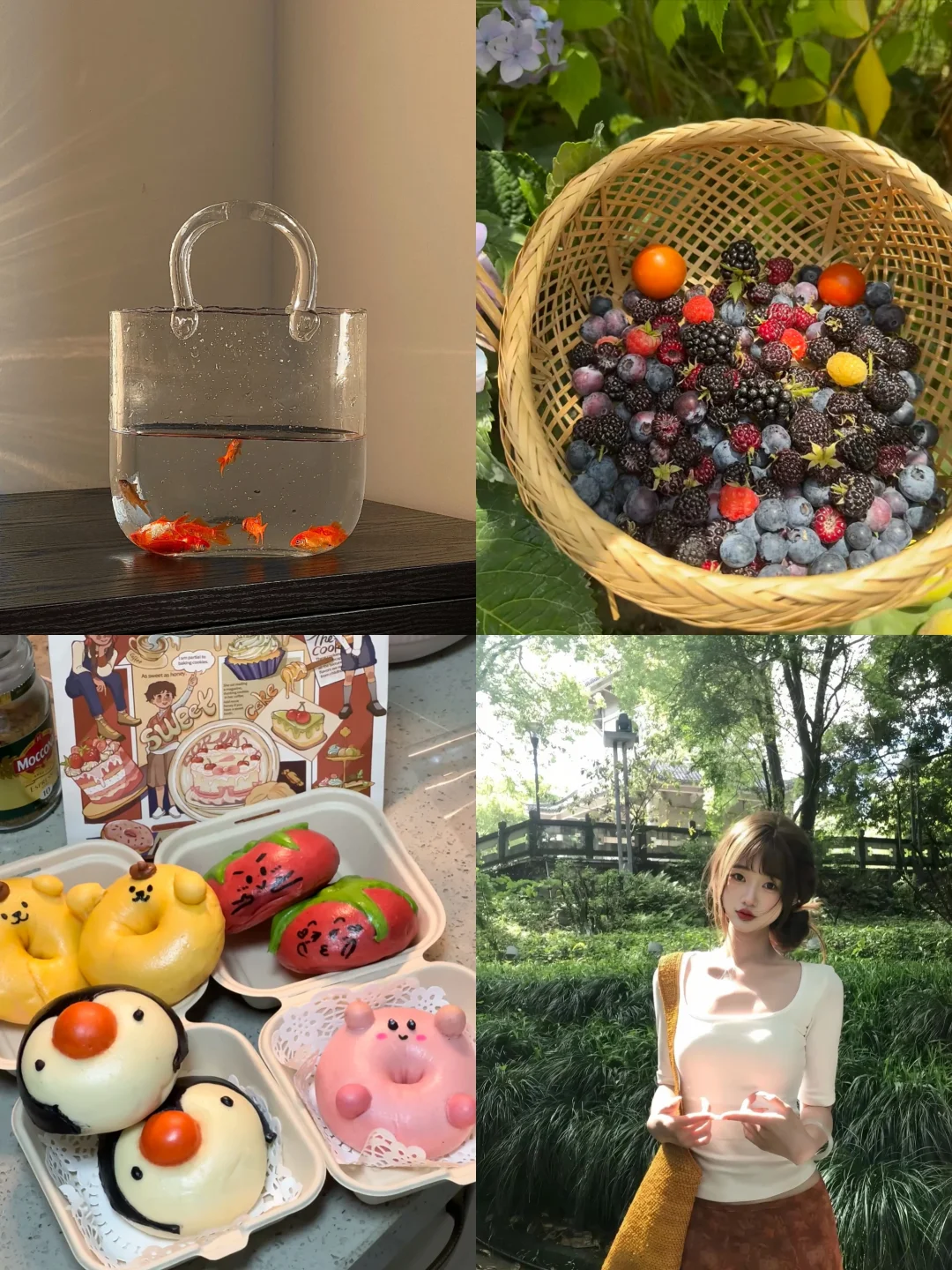 会反复爱上的：小金鱼、蓝莓、小企鹅