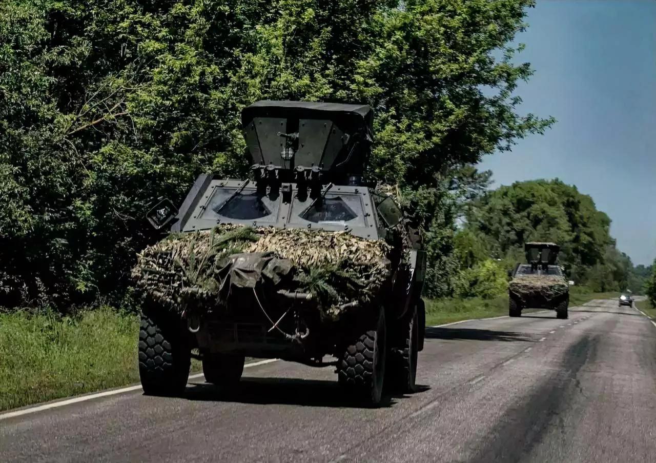 土耳其装甲车 Otokar Cobra II 在哈尔科夫地区，沃尔昌斯克服役于乌