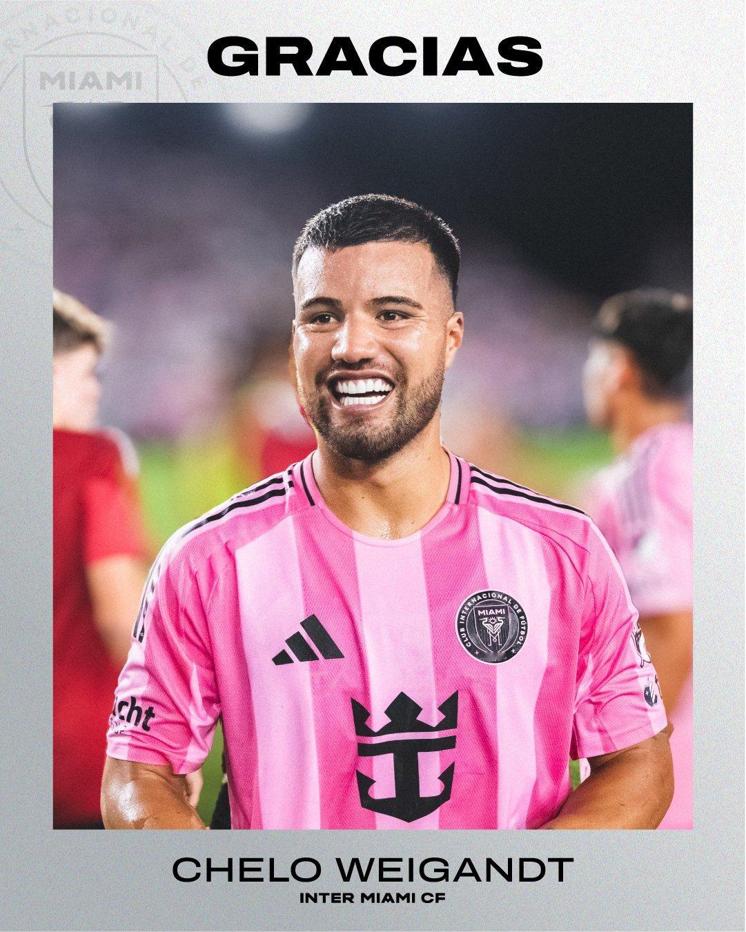 【离别季●祝好】🔥迈阿密国际官宣离队球员:❤韦甘特虽然技术能力差点儿，但是态度