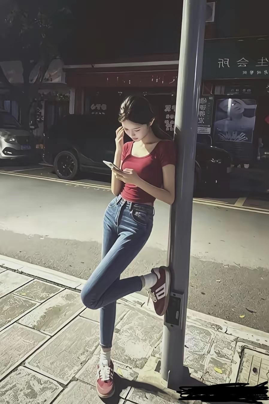 现在走在大街上年轻人，
都是低着头看手机
