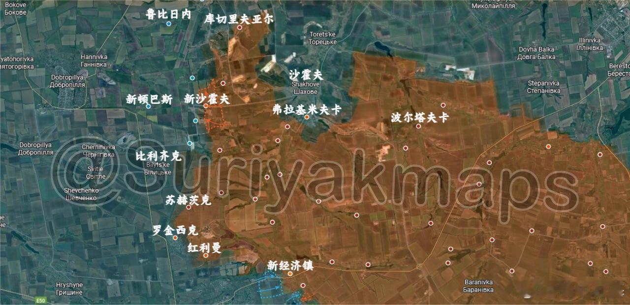 俄乌局势新进展​suriyak更新8.30俄乌局势时又把多布罗皮利亚突出部的新沙