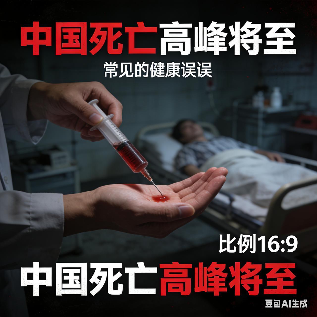 中国死亡高峰将至，这些健康误区正在加速危机
中国将迎来前所未有的死亡高峰：人口老