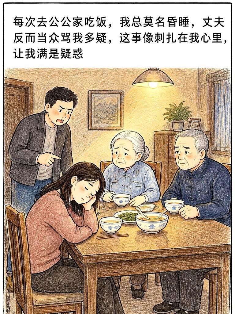 上海这儿媳妇真够惨的，每次去公婆家吃完饭回来准犯困，丈夫还嫌她事儿多，说什么装病
