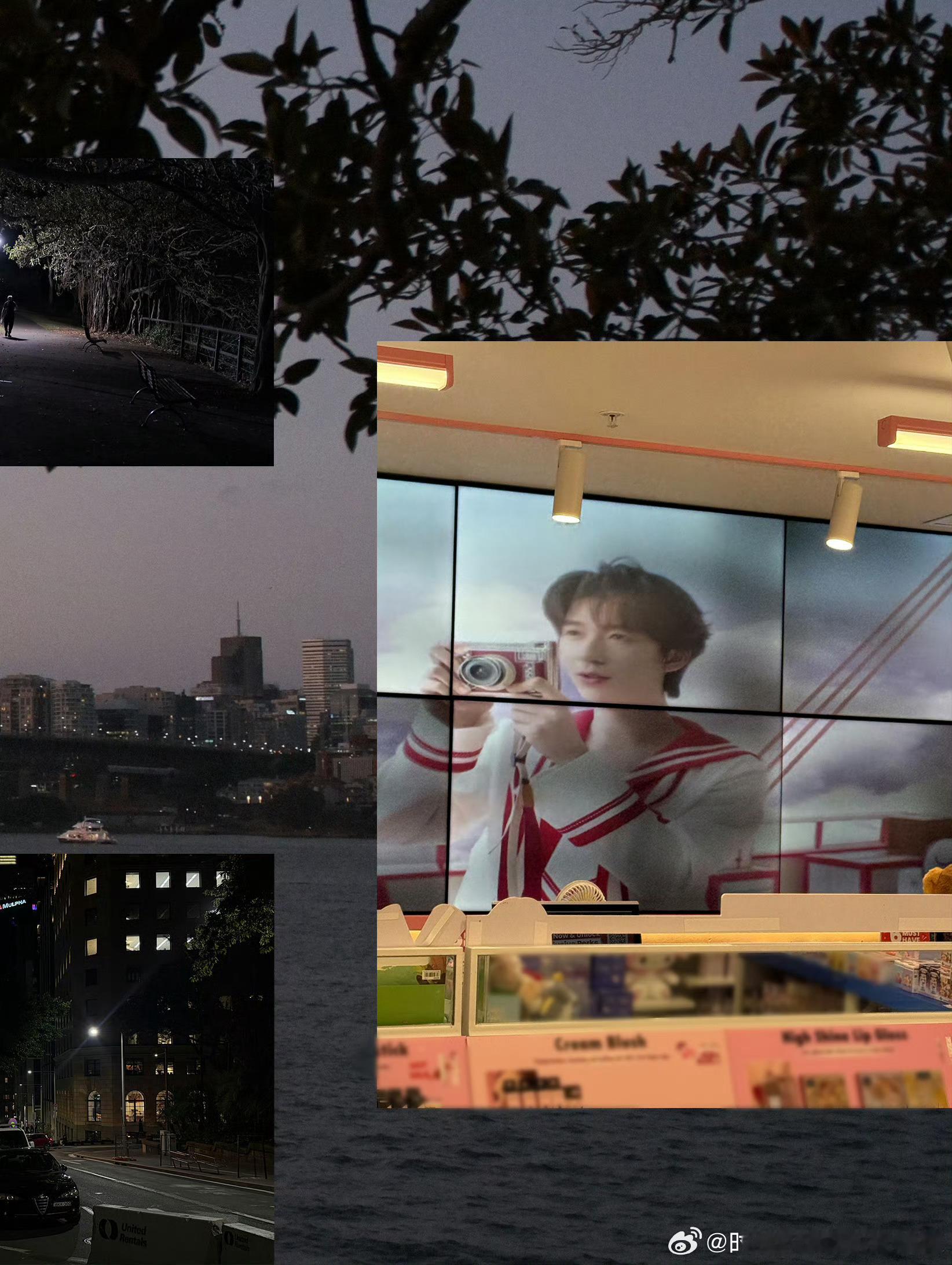 贺峻霖带着学生卡打卡悉尼大学贺峻霖拍了贺峻霖小贺发了悉尼12宫图 里面带着中国传