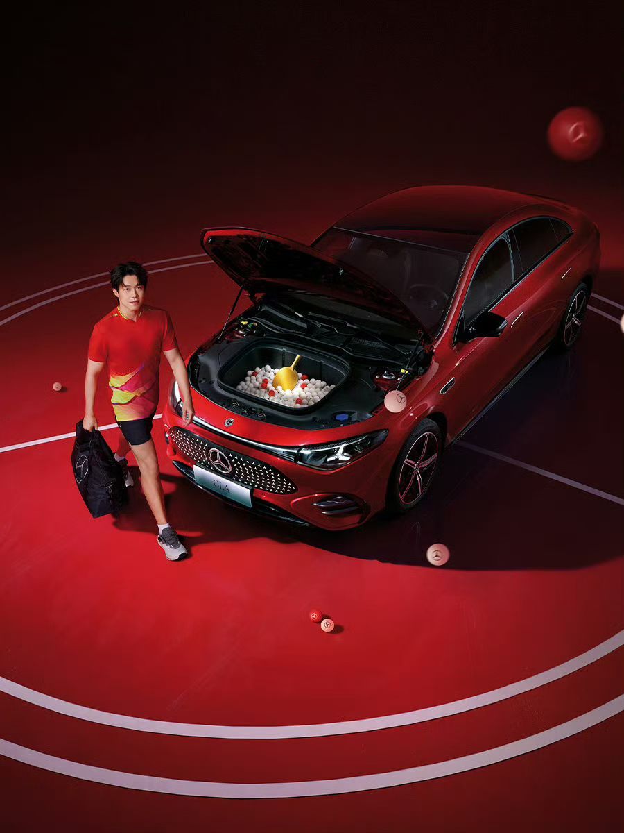 平替很好但我选奔驰王楚钦加油 代言CLA，很红很硬核有着电动两挡变速箱：1挡市区