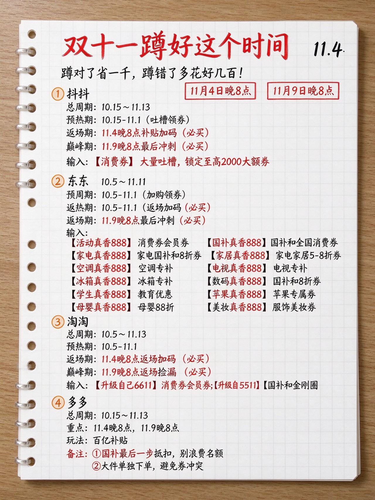 双十一管住手，不要冲动消费等等党的双11手机必买清单 清单攻略 省钱攻略干货分享