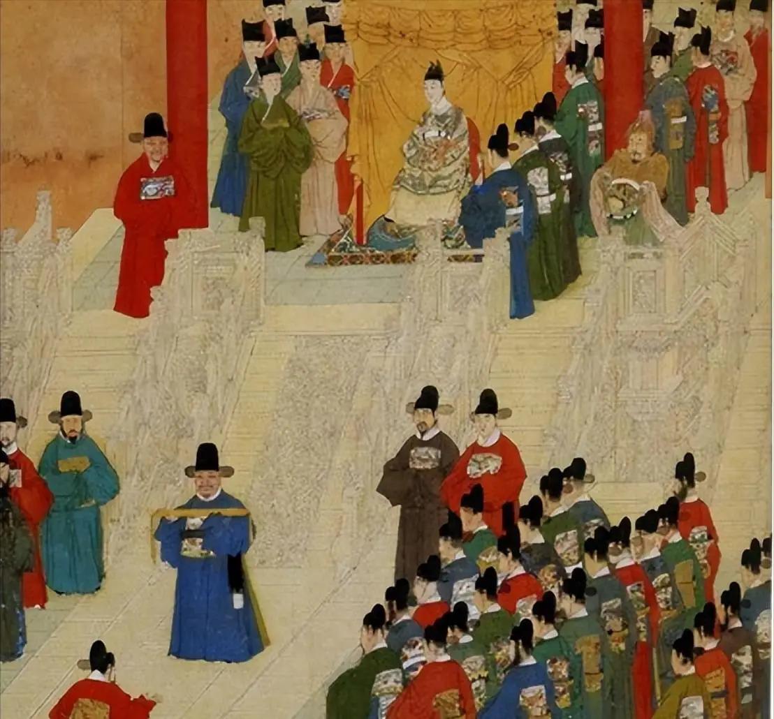 一个中年男人历史博主兴奋的宣布：明朝势力达全球，世界有三位数国家地进贡明朝。从莫