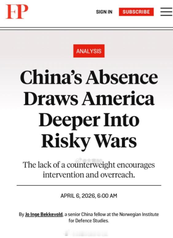 美国指责我们不在中东驻军，才是导致此次战乱的源头。对此我想说，我们在中东驻军了，