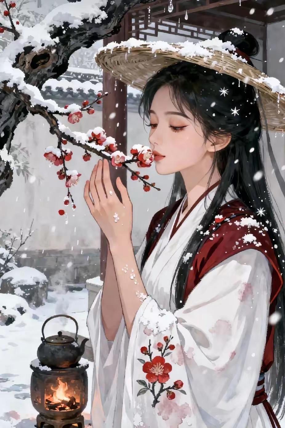 拈花香满袖，
惹草泪长流。
横批：《拈花与惹草》