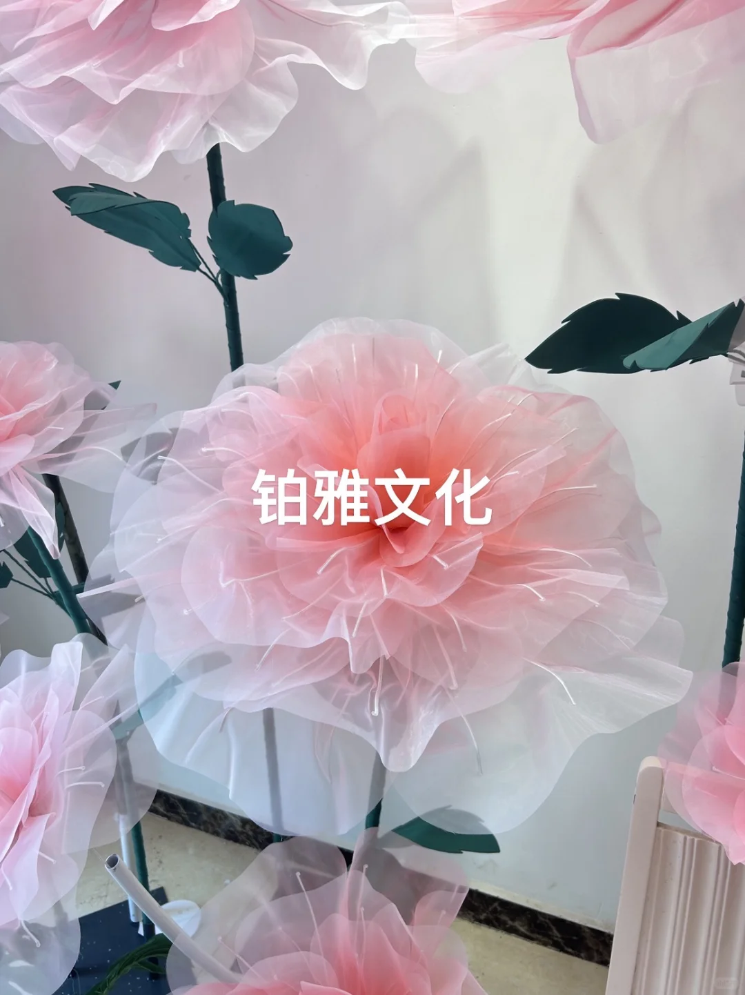 超温柔的真丝网纱玫瑰花