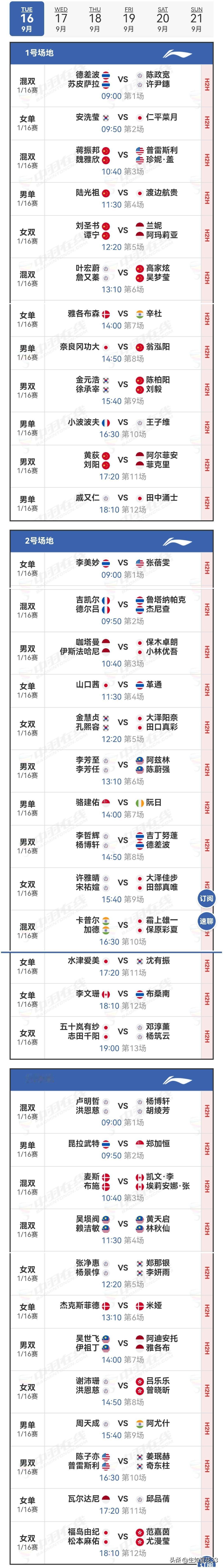 16日赛程2025年中国羽毛球大师赛 
    中国羽毛球大师赛比赛首日于北京时