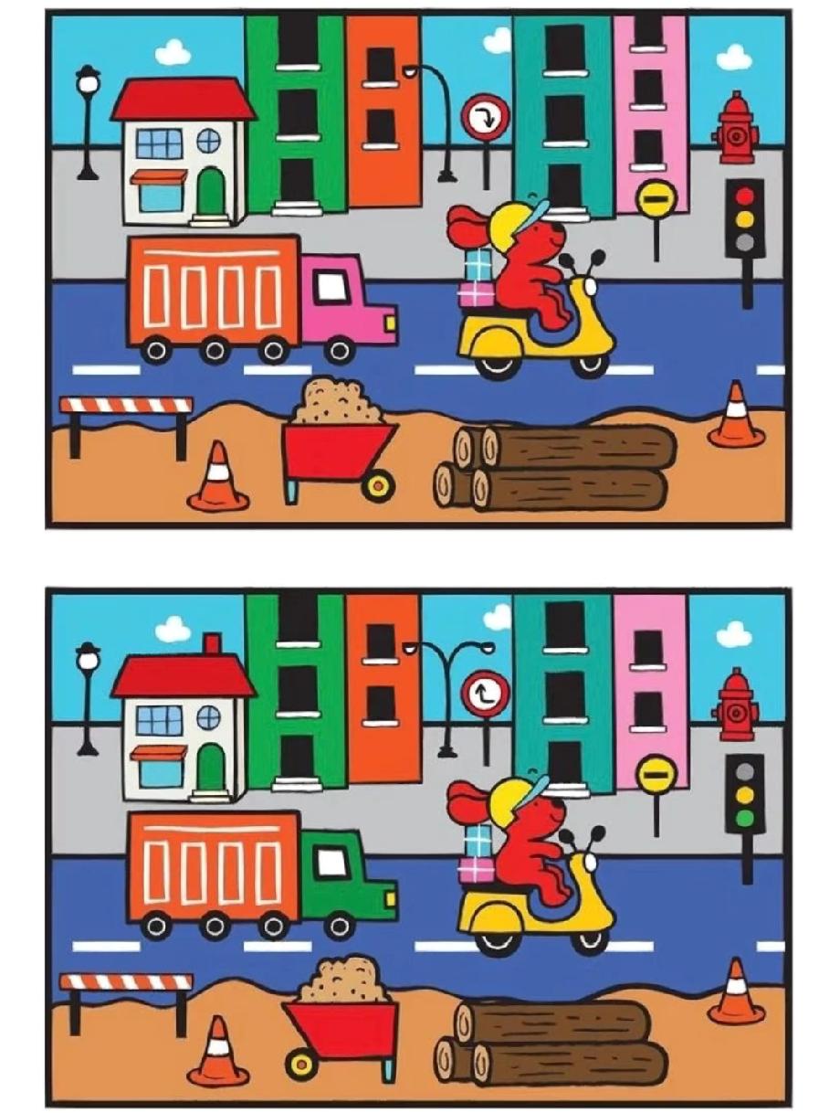 这找不同把我难住了！城市图里的细节太绝，我只找出3处，你能比我厉害吗？