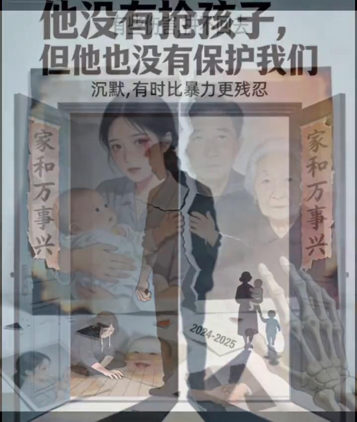 他没有抢孩子，但他也没有保护我们。沉默，有时比暴力更残忍。她抢走了我的孩子，他站