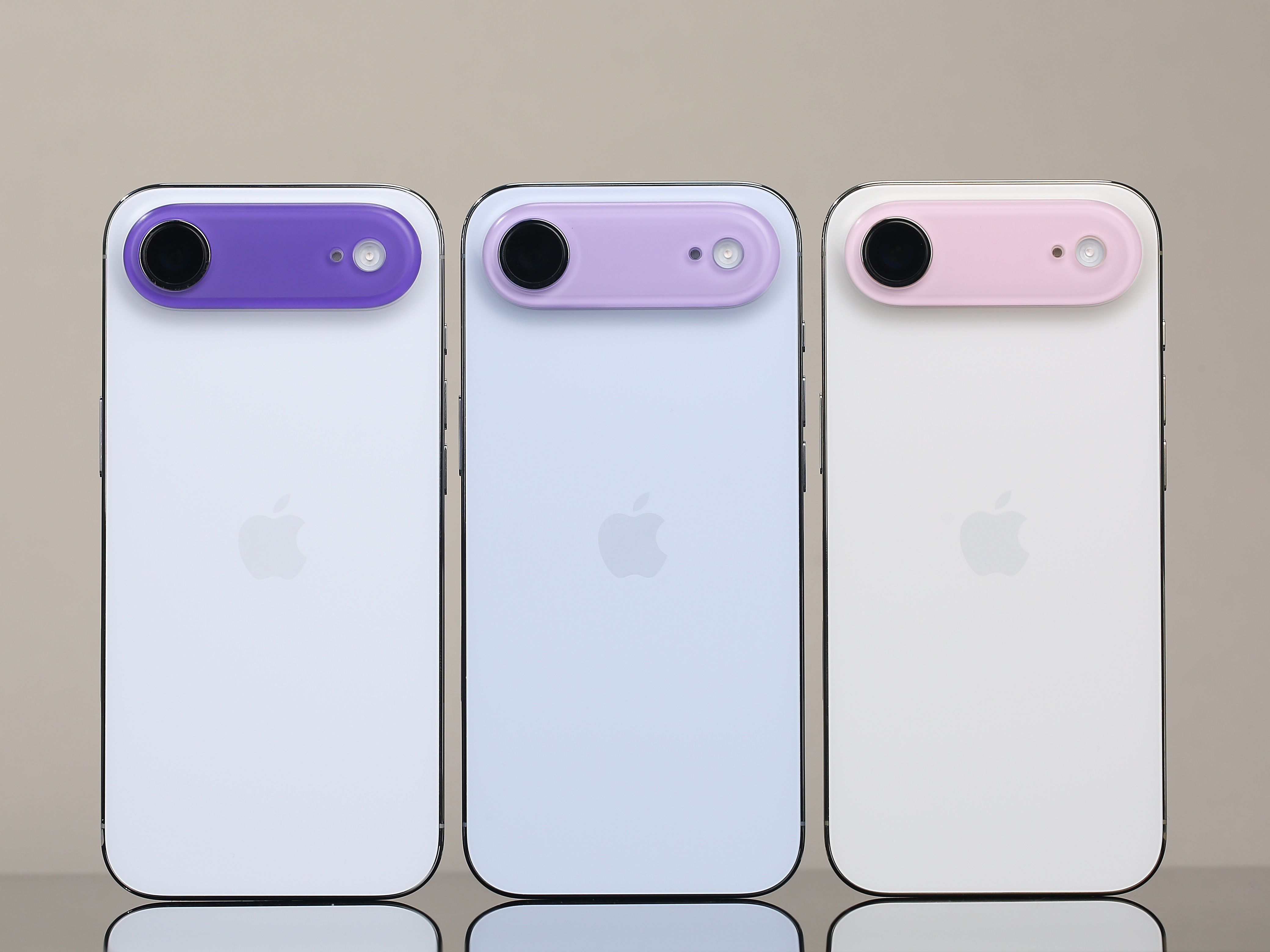 iPhoneAir 平嵌镜盖新增六个颜色：橙色，黄色，绿色，紫色，淡紫，粉色。明