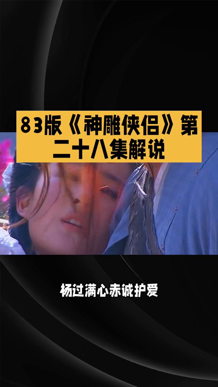 83版《神雕侠侣》第二十八集解说。
83版《神雕侠侣》第二十八集剧情跌宕揪心，情
