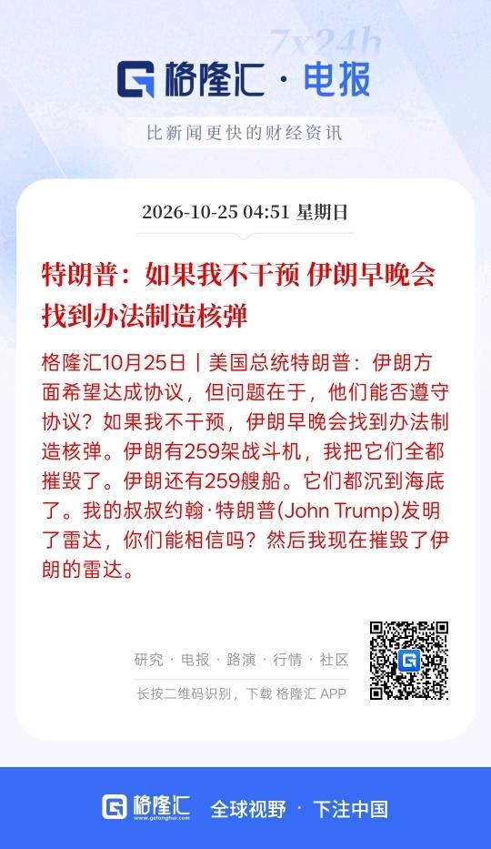 特朗普说，如果没有他的干预，伊朗早晚会找到办法制造核弹，难道美国干预伊朗，就能迫