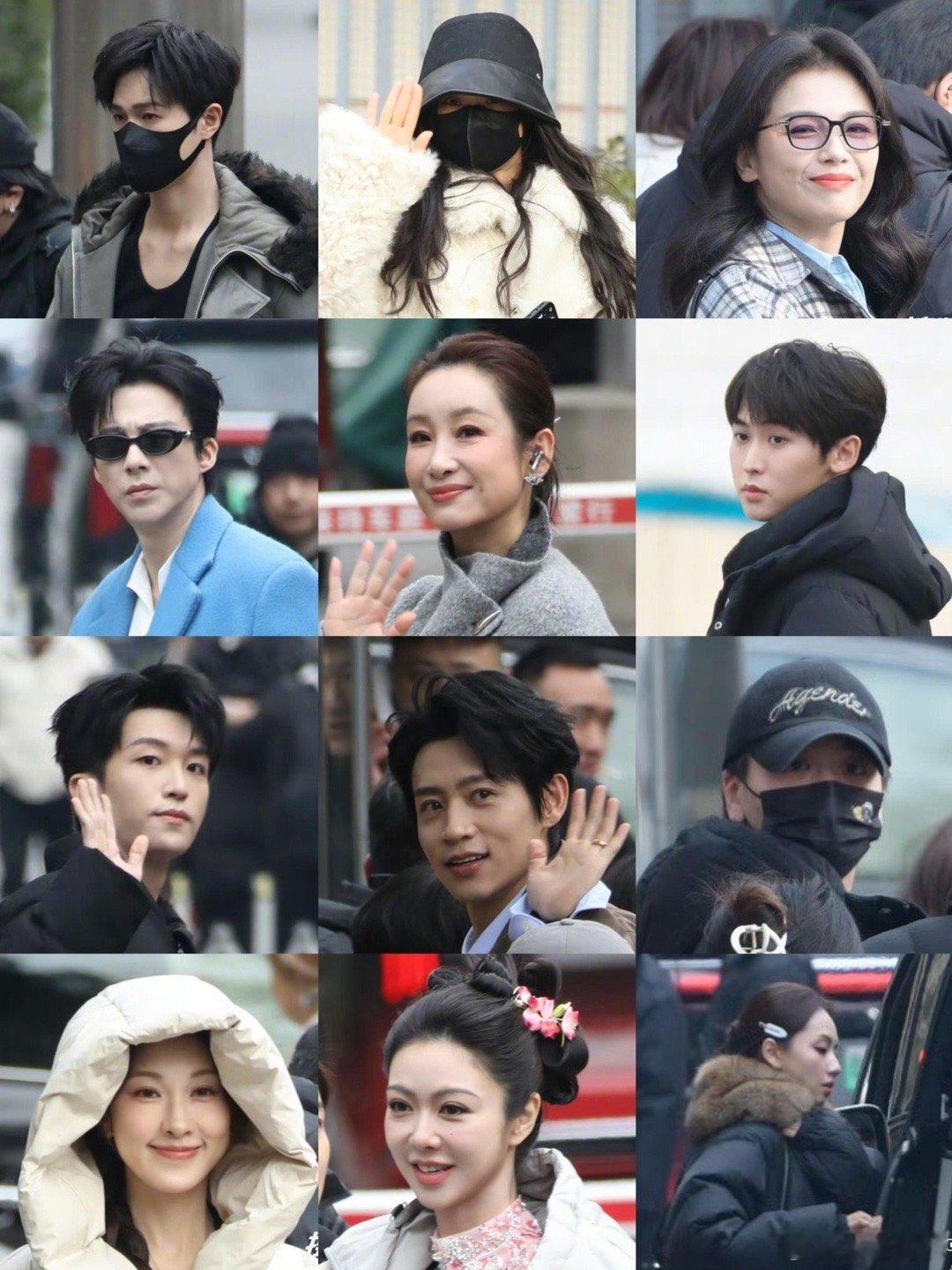 央视春晚第二次联排众星路透范丞丞、胡先煦、王安宇、毕雯珺、姜妍、白鹿、李昀锐、希