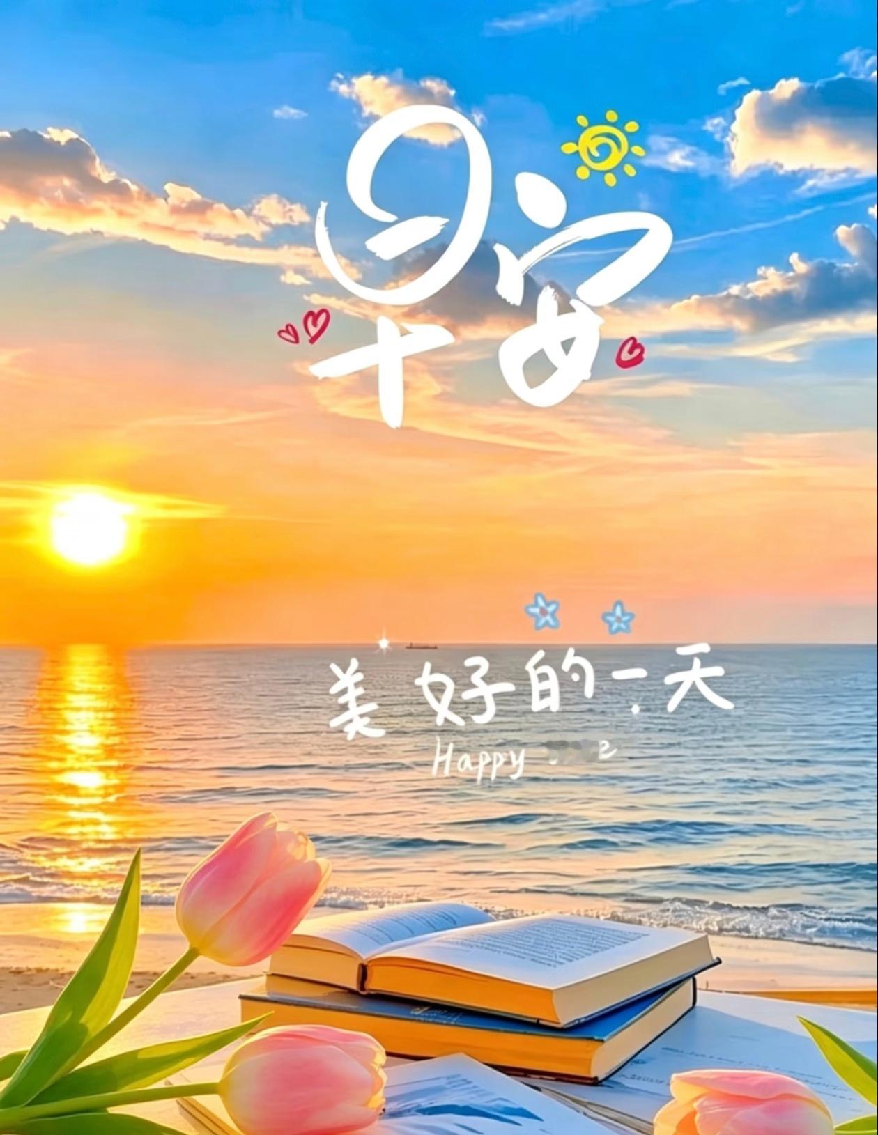 生活每天都是限量版。努力让每一天都开心有意义。好运气从清晨开始。愿你晨里有微笑，