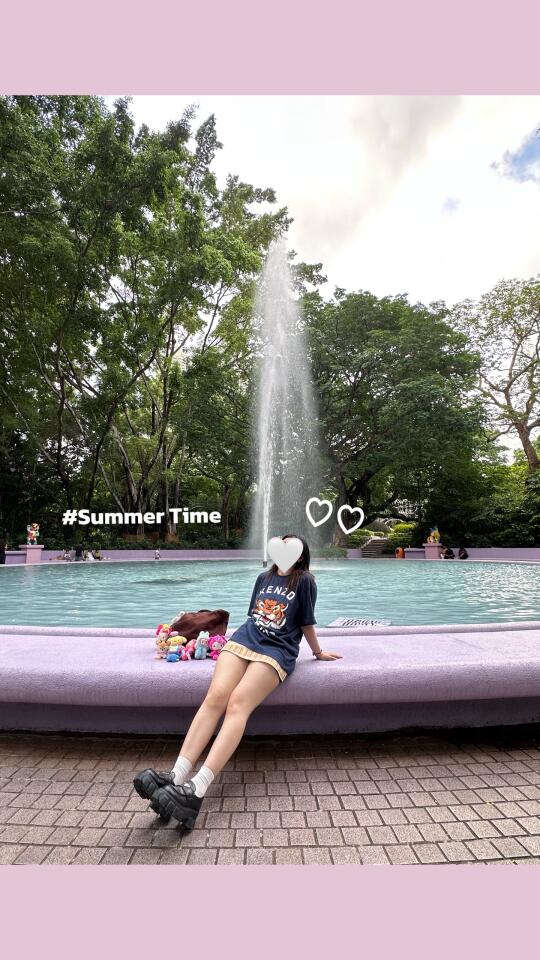 🇭🇰好爱夏天的公园啊🌳💜