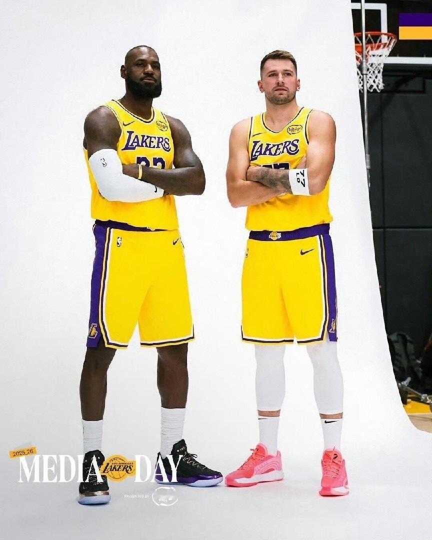LeBron James & Luka Doncic 湖人的满分组合💯湖人媒体
