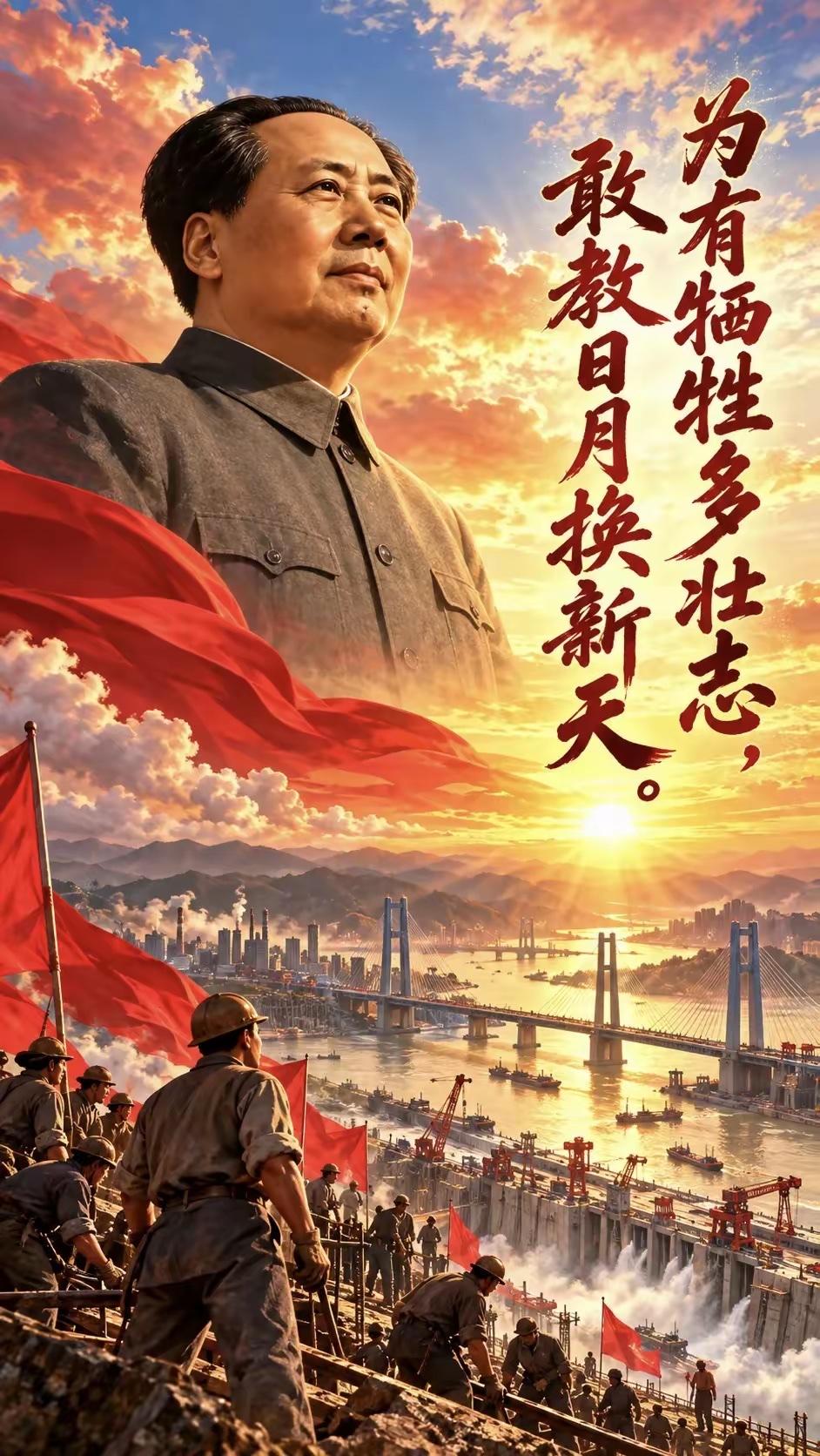 今天是国庆节，感谢伟大领袖毛主席带给我们的幸福生活！祝福祖国繁荣昌盛，富强和平！