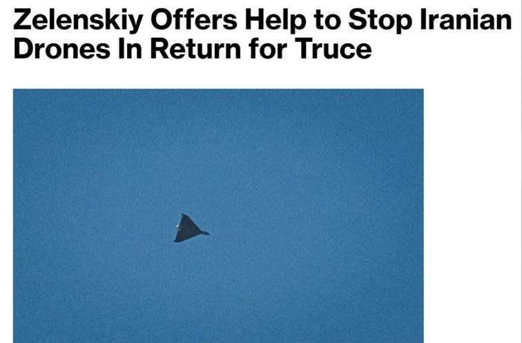 据彭博社报道，泽连斯基向中东国家提议，如果它们能说服俄罗斯同意停火，乌克兰将帮助