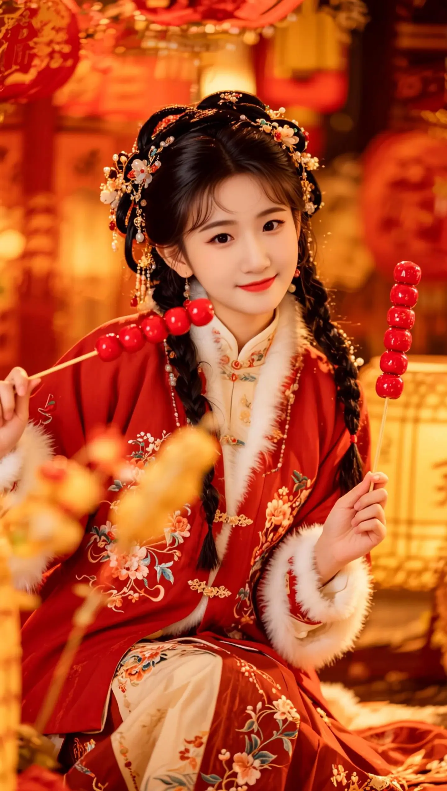 AI糖葫芦汉服照 ai创作