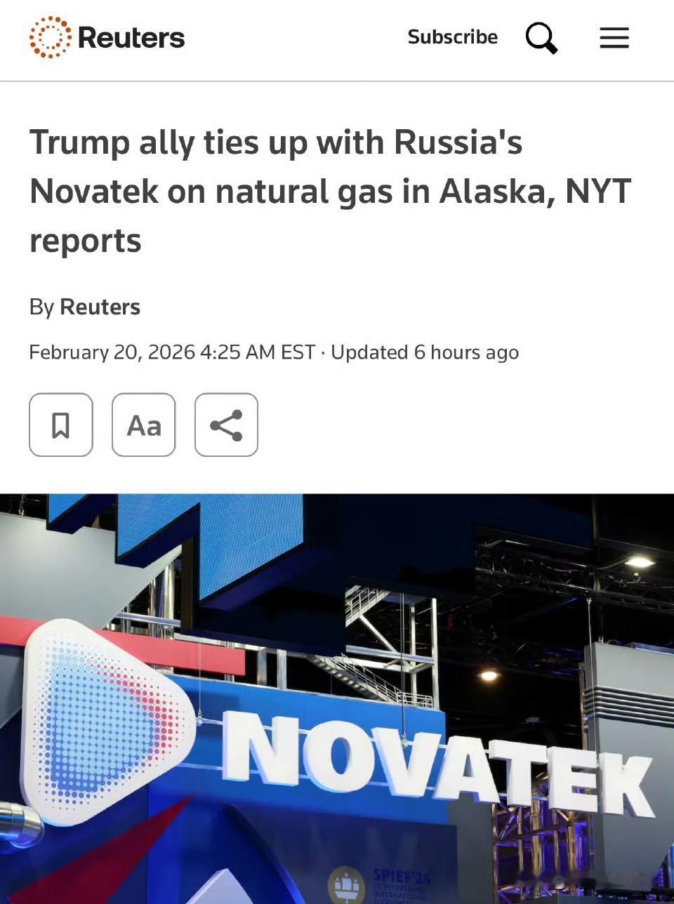 路透社报导，与特朗普家族有关的美国金融家 Gentry Beach，去年秋天与俄