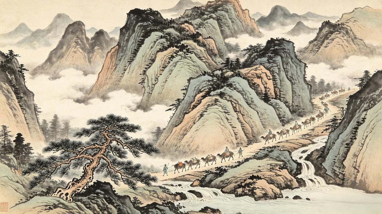 宋画第一《溪山行旅图》，藏着千年无人知晓的隐秘签名

北宋范宽所作《溪山行旅图》