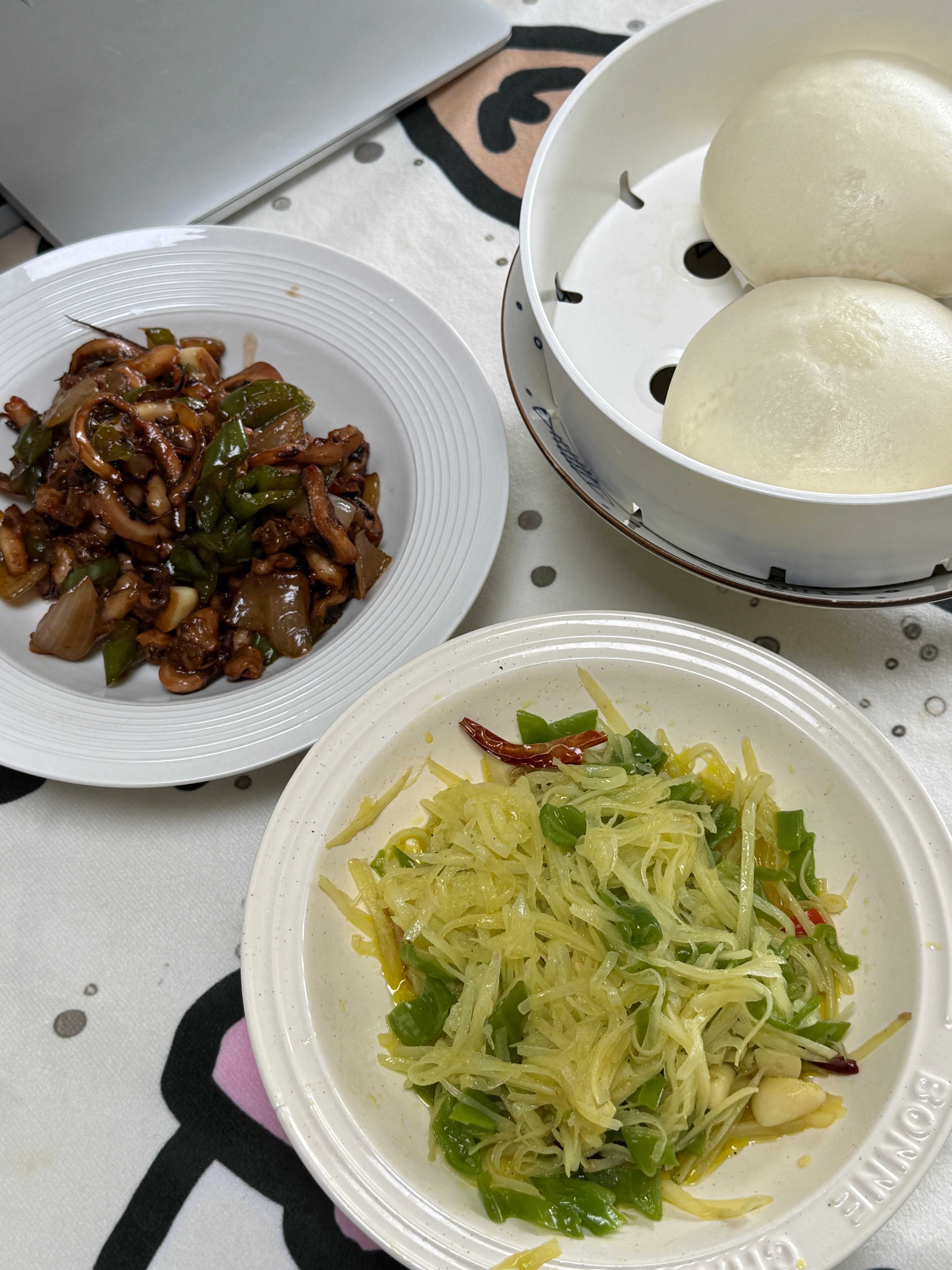 炒鱿鱼➕炒土豆丝 
