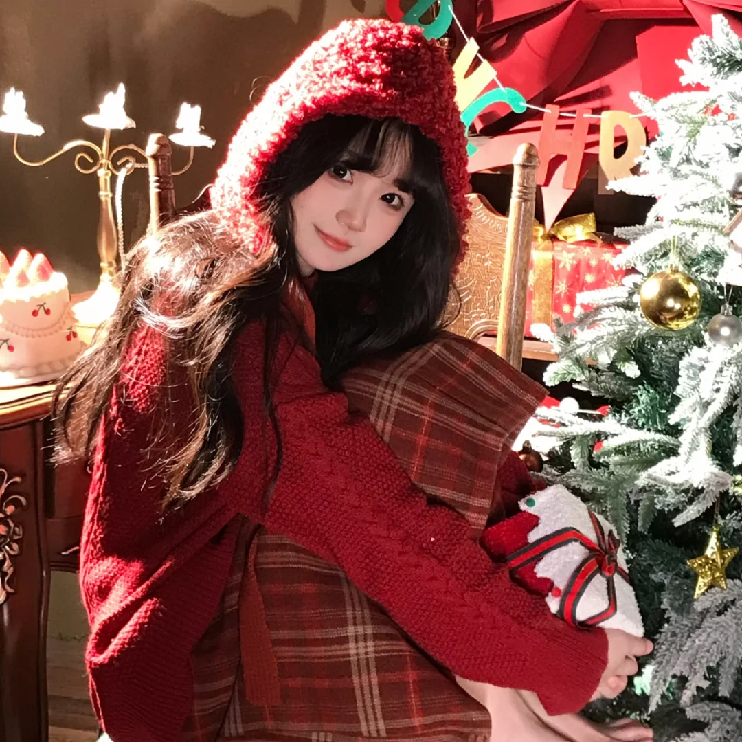 童话里的小红帽提前过圣诞啦🎄可爱到爆～🎈