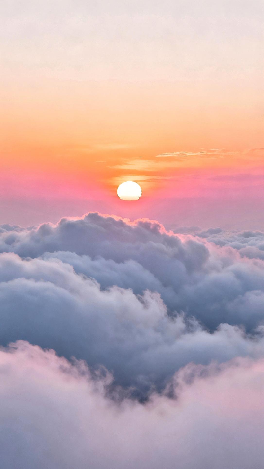 : 红霞追落日 ，诚邀下联
白云捧朝阳