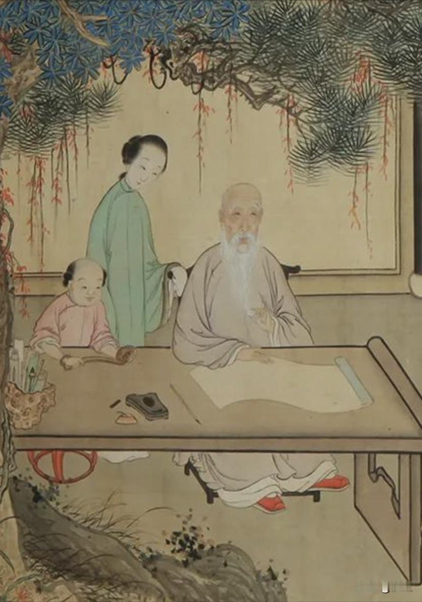《随园女弟子图》不是指在随园的女弟子，背景是西湖宝石山庄。“随园”在这里是指代“