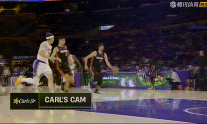 牛逼啊！斯玛特回防封盖哈克斯热火vs湖人 ​​​