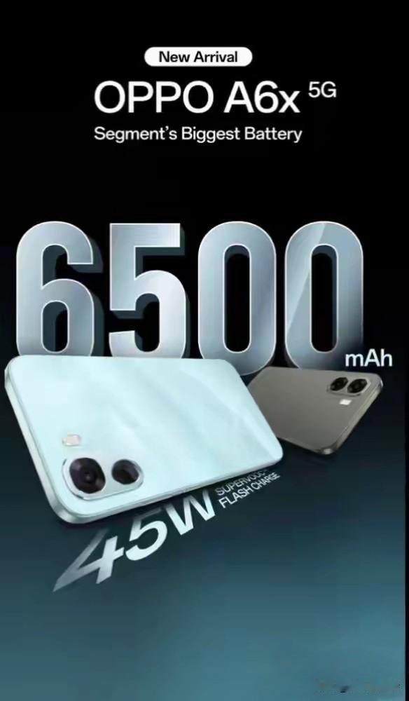 曝OPPO A6x 5G手机已获TDRA认证，即将全球发布！

近日，有外媒报道