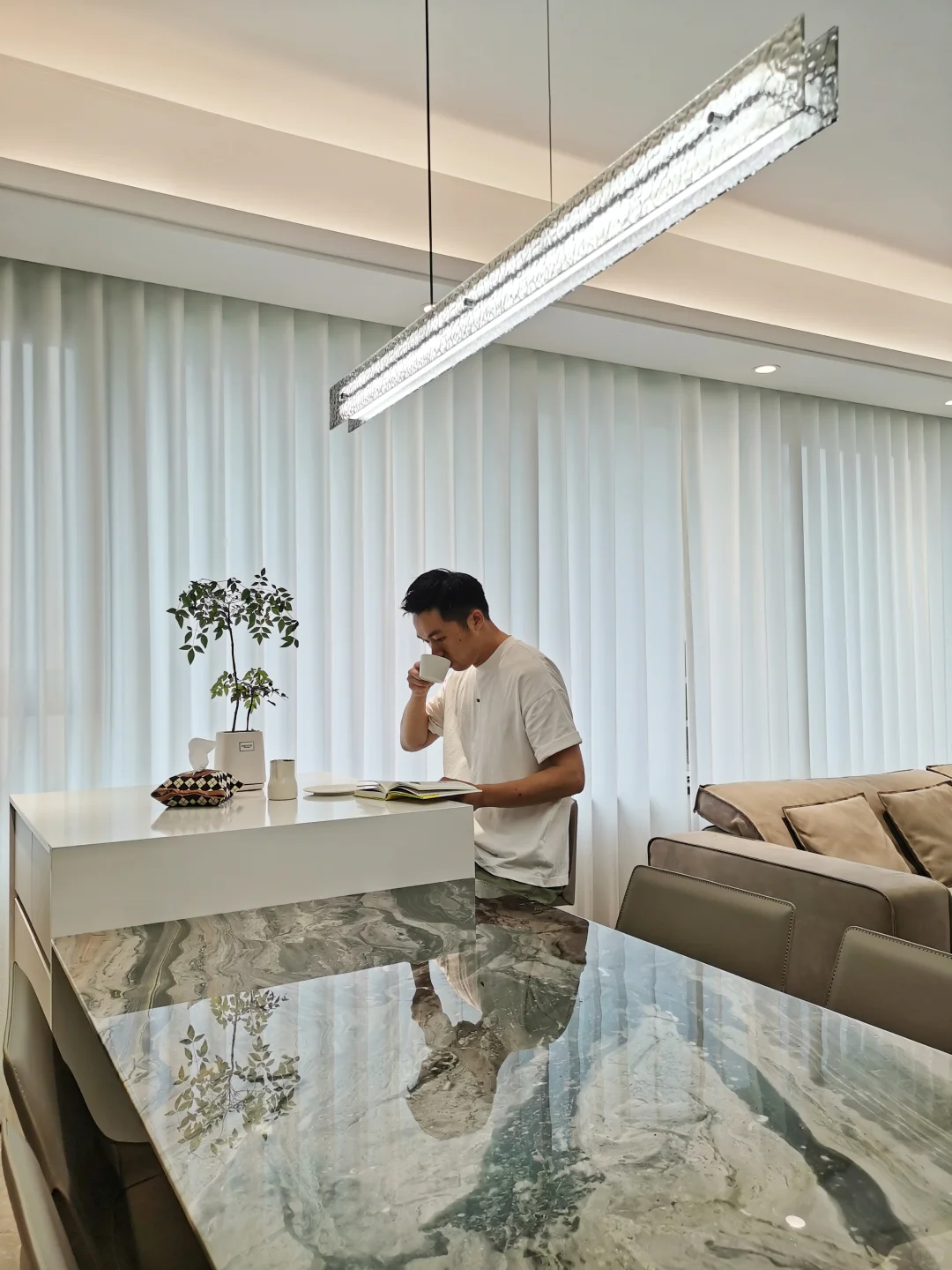 餐厅设计个喝咖啡的岛台，您看City不City？