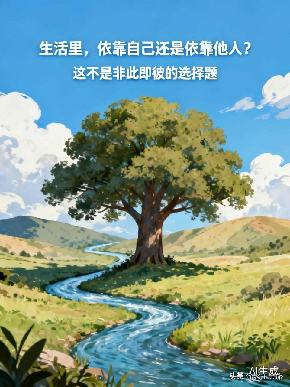 生活里，依靠自己还是依靠他人，这可不是个非此即彼的选择题。
我觉得得靠自己的时候