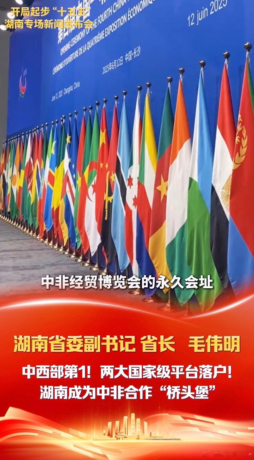 湖南成为中非合作桥头堡 🌍中非经贸博览会长期落户湖南，是中国首个国家级、综合性