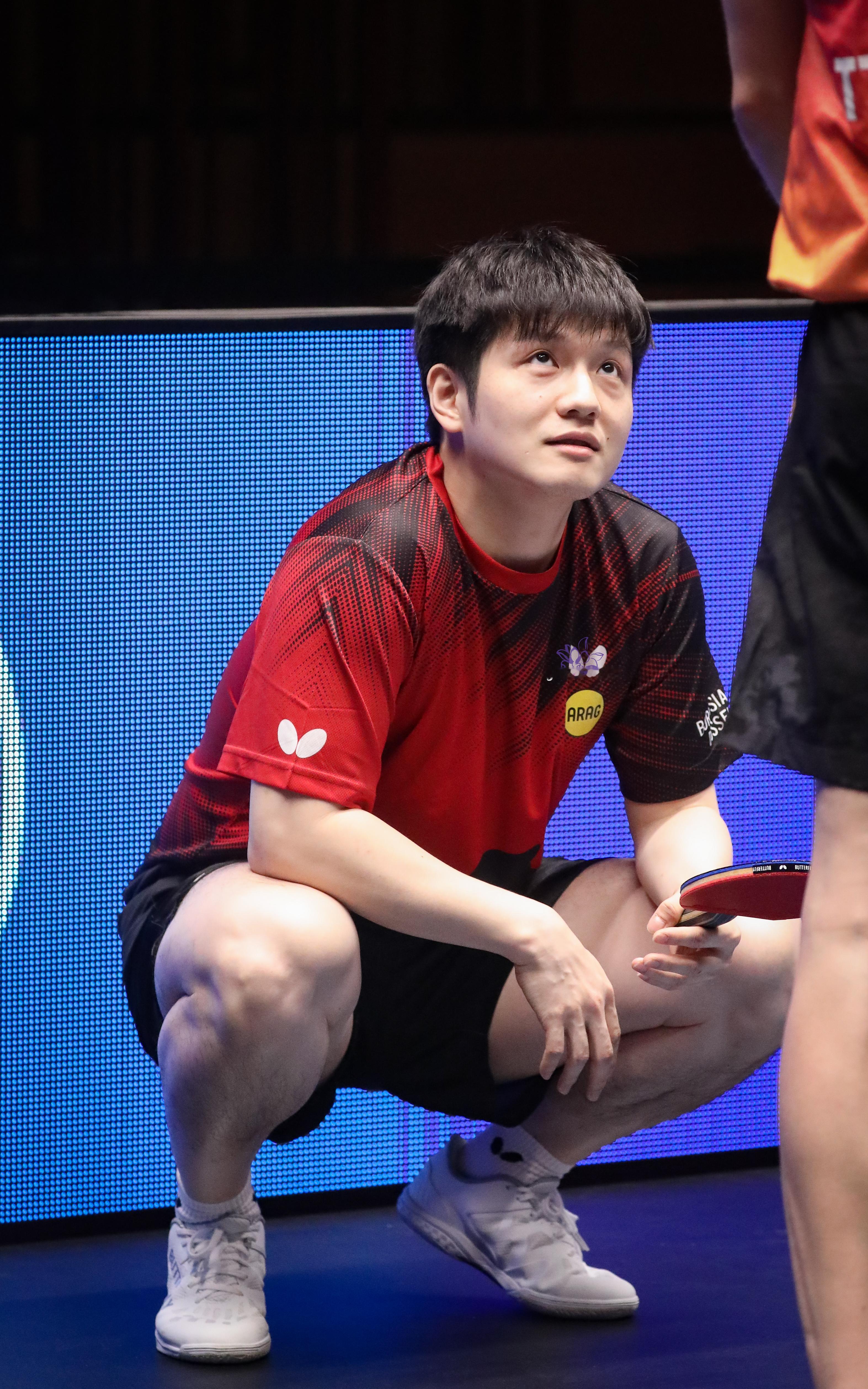 樊振东樊振东德甲德甲乒乓球联赛 小朋友就这样上目线注视​​​