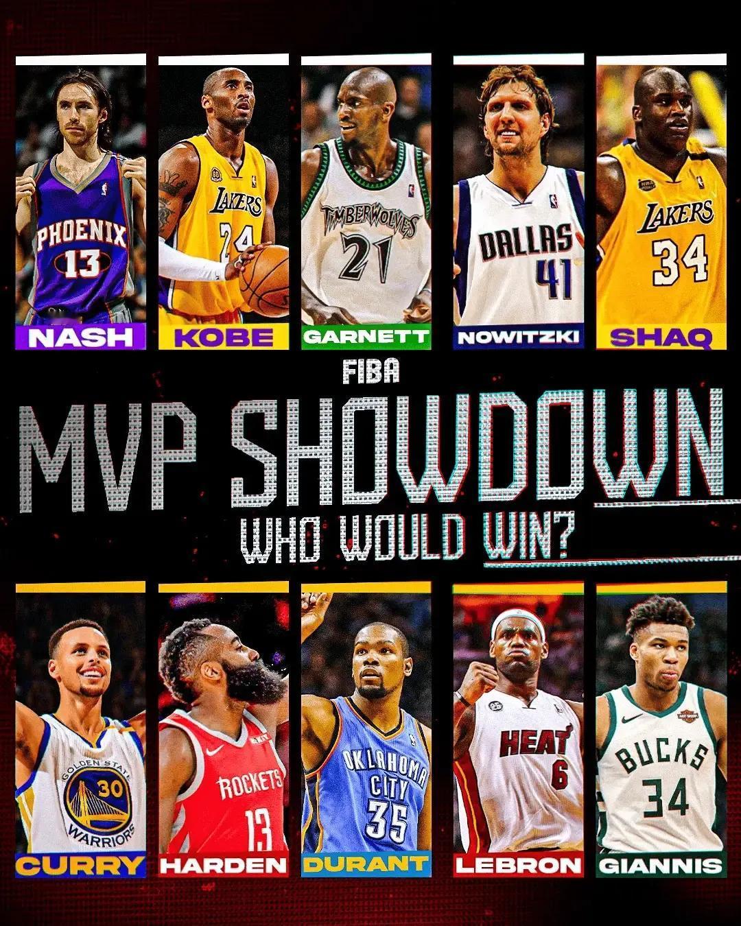 00年代和10年代的MVP，哪组更强？
#NBA# #NBA吐槽大会# #NBA