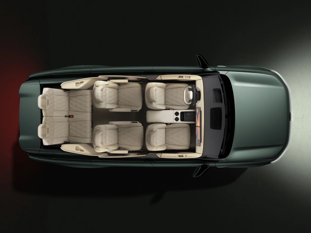 上汽大众ID. ERA 9X 官宣了内饰。双联屏、后排吸顶大屏、环抱式座舱...