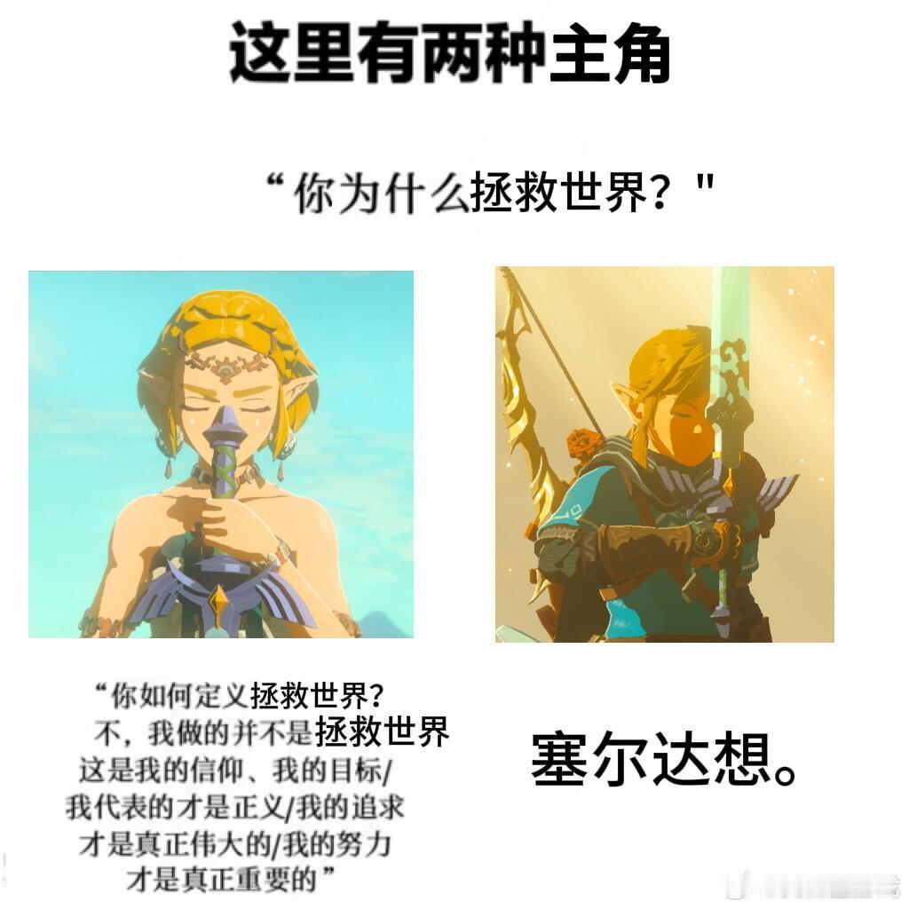 p了本人的游戏理解……对公主非常负责的最强保安，想起那个表情包，林克：这世上没有