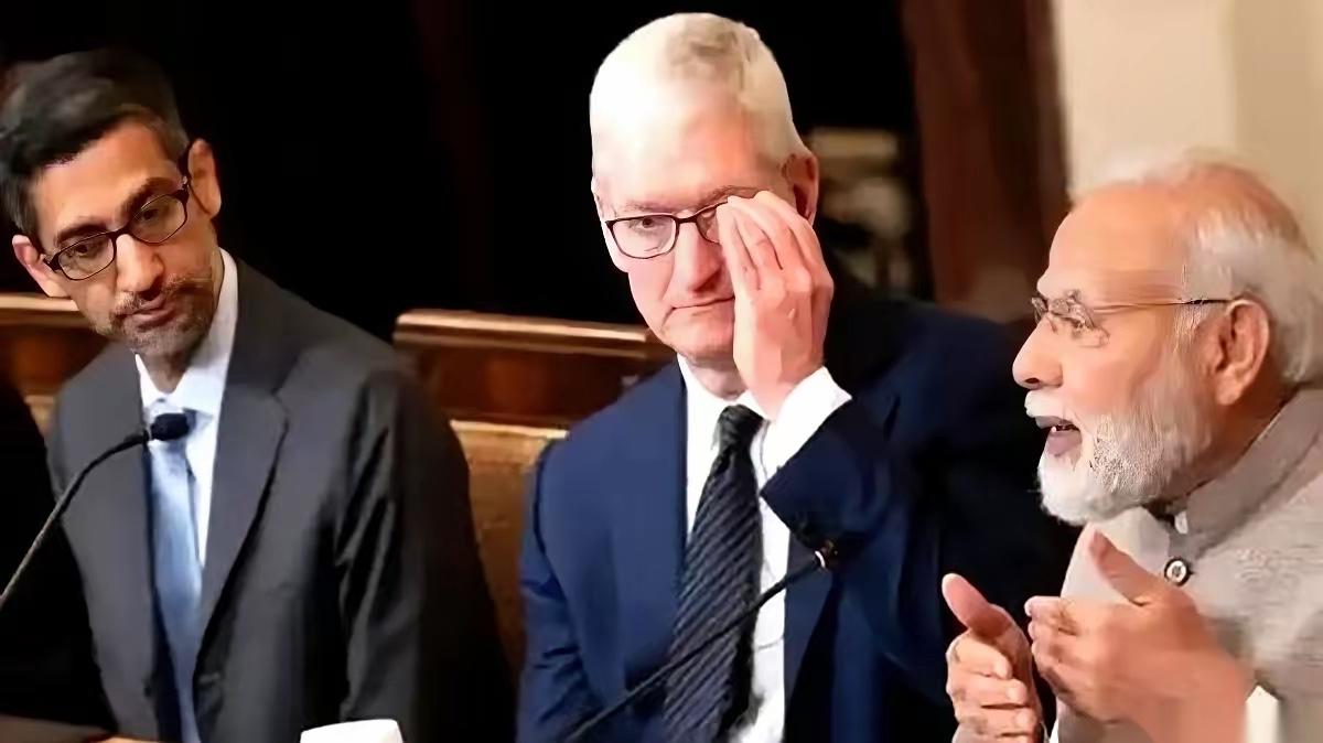 苹果把四分之一的生产线搬到印度，目标是到2025年，造出5500万部手机。
一张